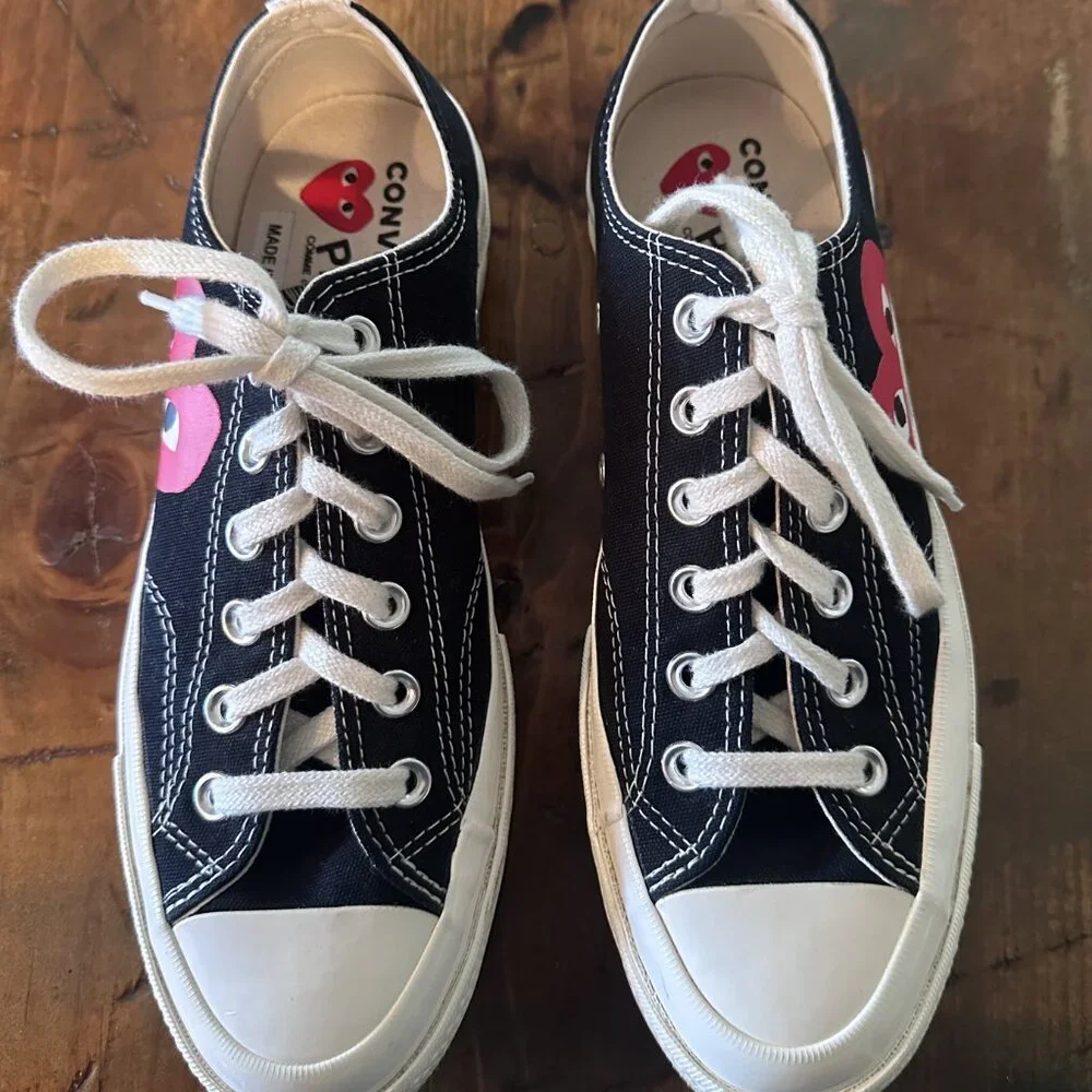 Comme Des Garcons Play- Converse low top sneaker. - Picture 6 of 13